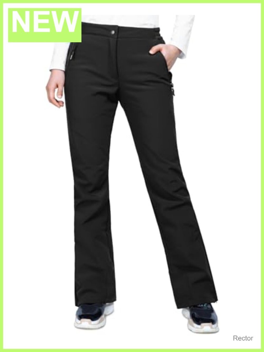 Women's Waterproof Insulated Ski Pants with Boot Gaiters